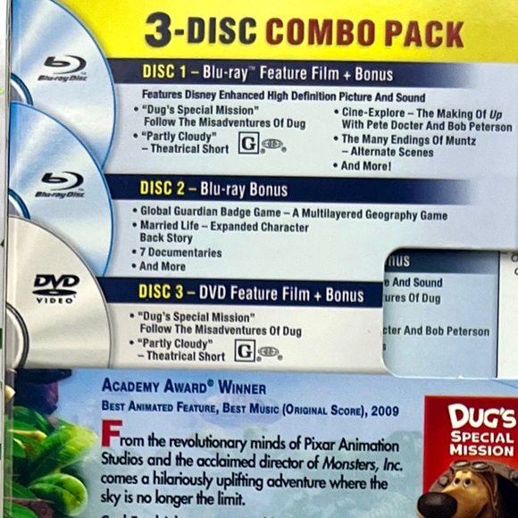 UP (3 DISC BLU-RAY/DVD COMBO PACK) - Picture 6 of 6